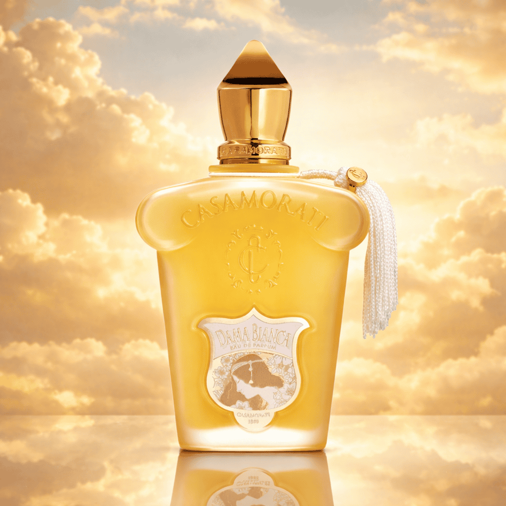 Császárnő Casamorati Donna Bianca parfüm, luxus illat, naplementében.