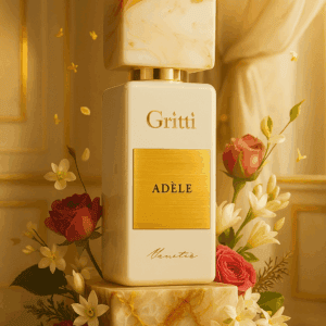 Egyedi Gritti Adèle parfümös üveg Zeniche Parfüméria, luxus niche kedvelt illat készletről.