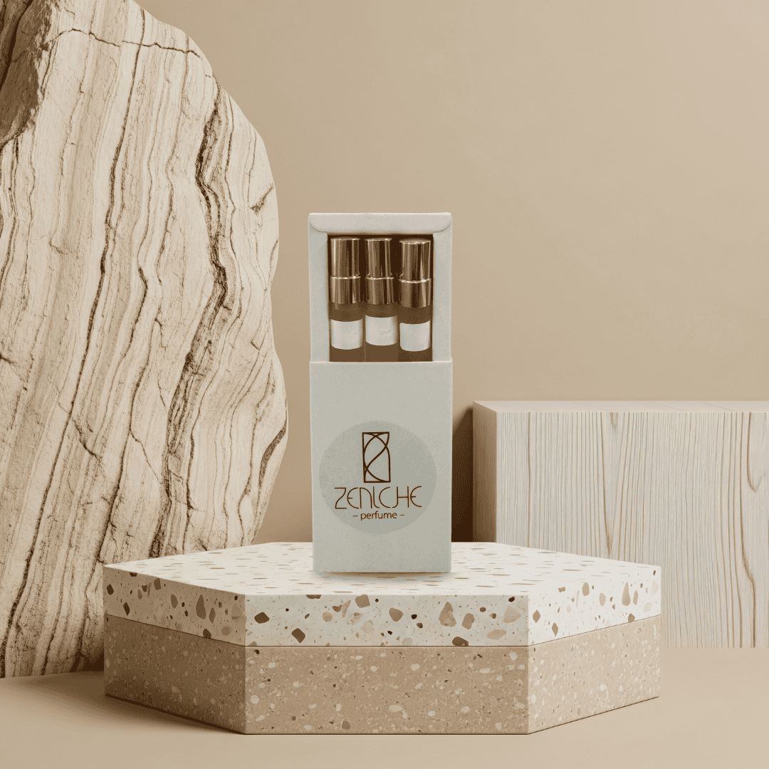 Luxus Zeniche Parfüméria mintás mintás illatminták, elegáns csomagolás.