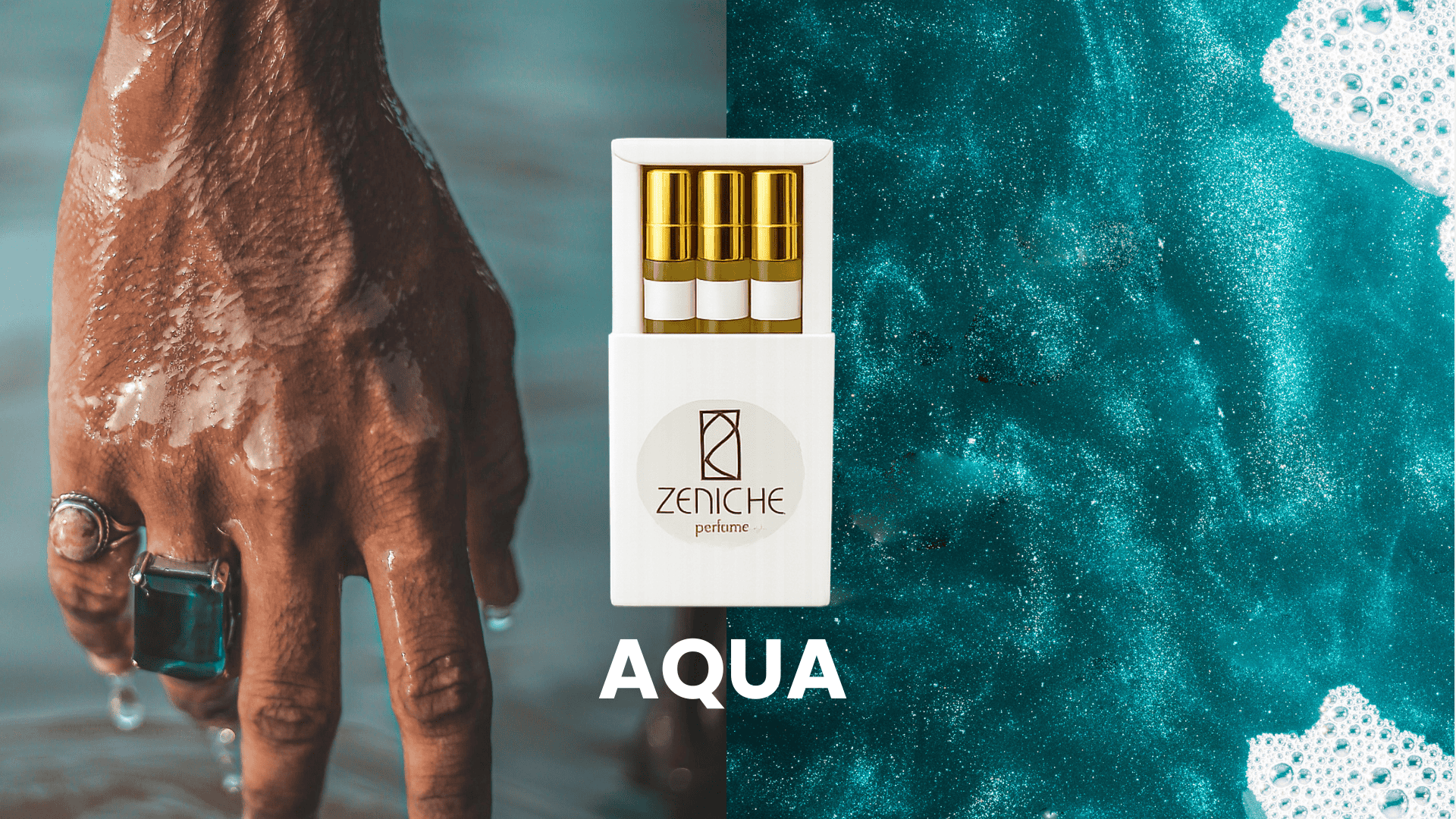 Frissítő Zeniche Parfüméria Aqua illat, luxus niche parfüm az exkluzív aromák rajongóinak.