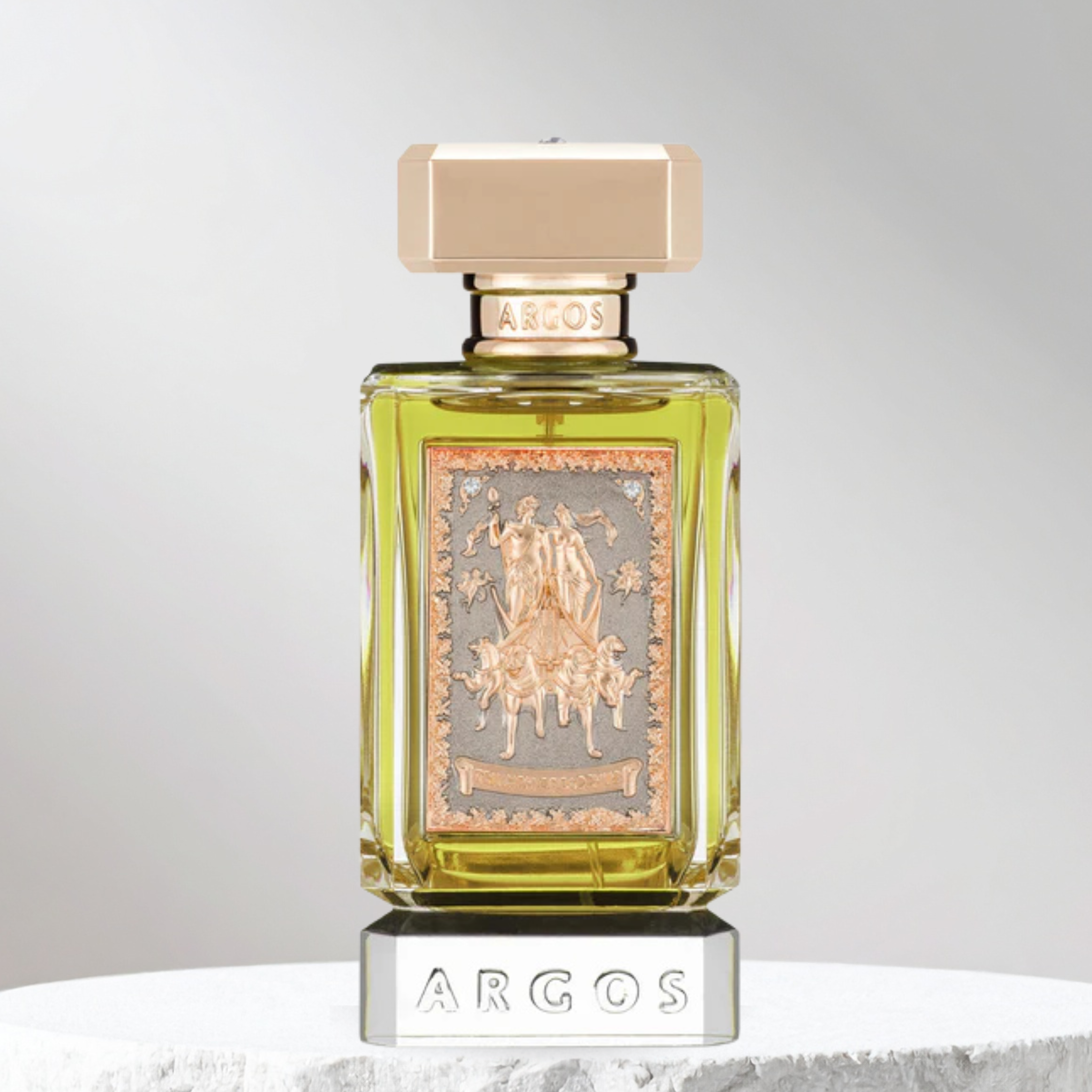 Argos márkájú parfüm üveg, elegáns és exkluzív design, ideális a Zeniche Parfüméria kínálatából.